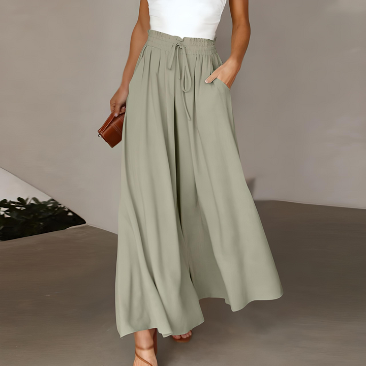 Maya | Pantaloni ampi in cotone, eleganti e versatili