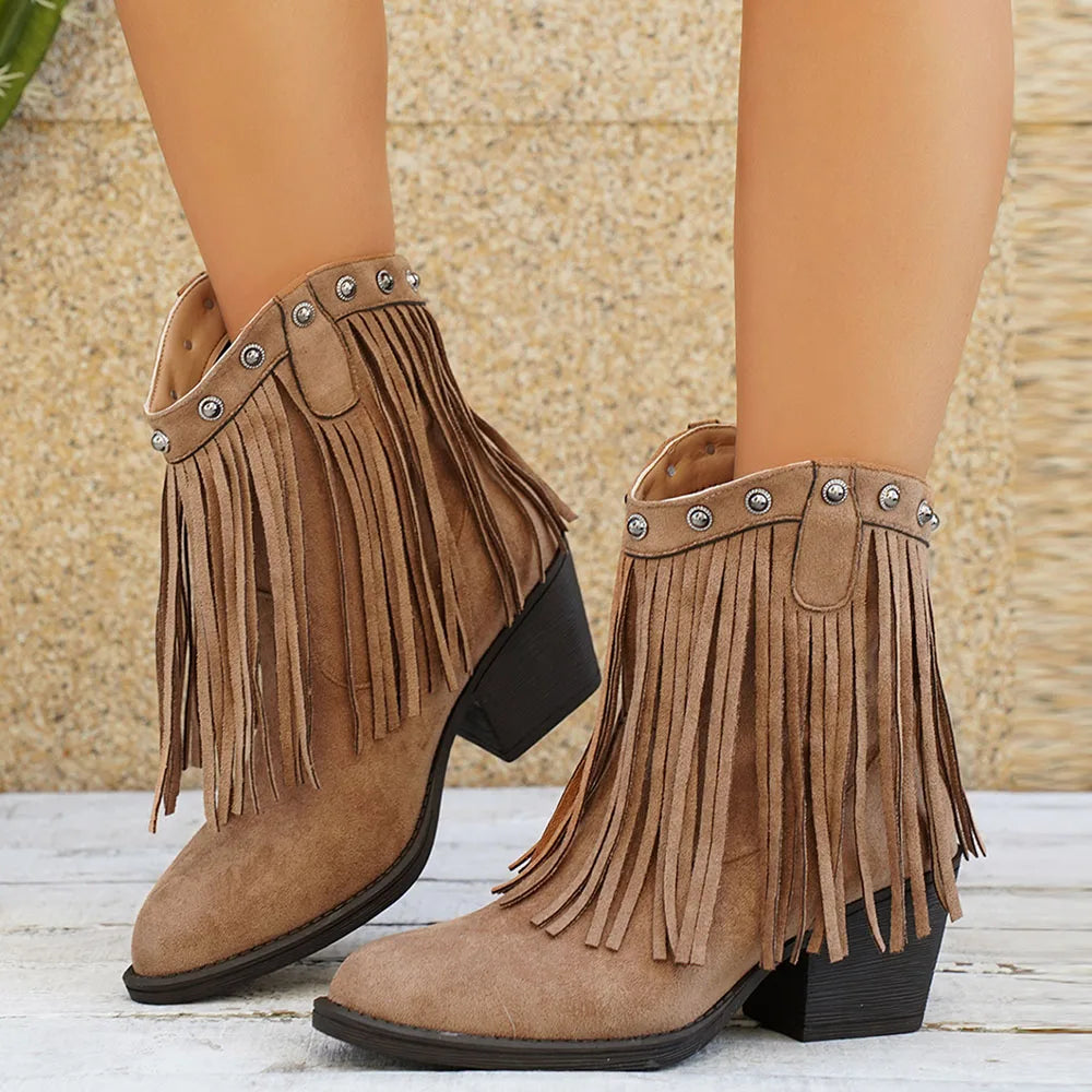 Jessika | Bottes de cow-boy tendance et classiques pour mollets larges