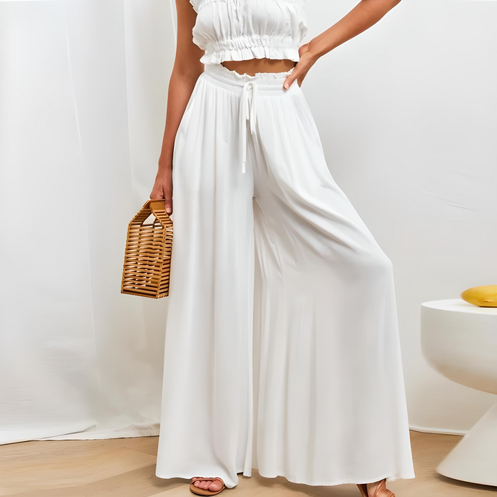 Maya | Pantaloni ampi in cotone, eleganti e versatili