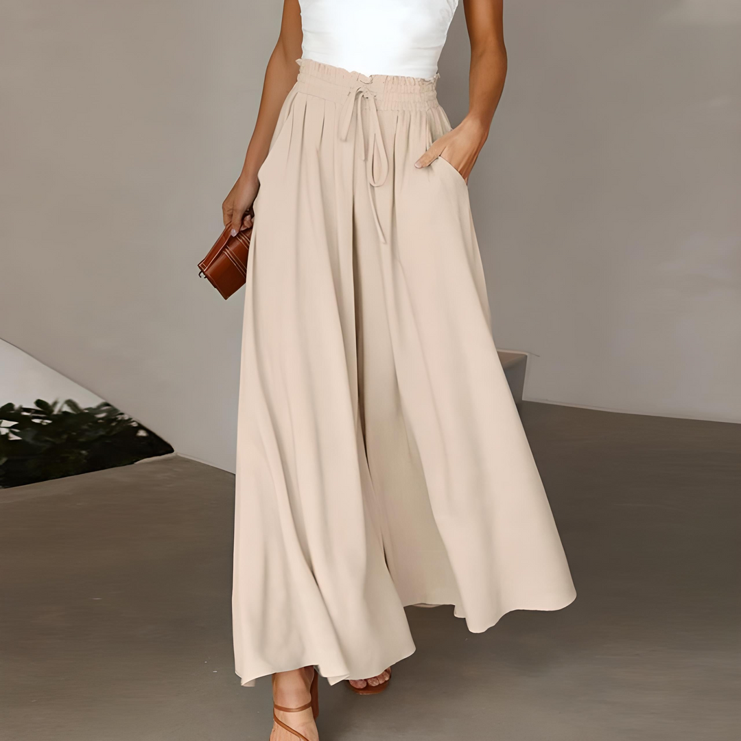Maya | Pantaloni ampi in cotone, eleganti e versatili