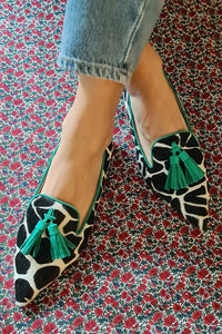 Chloe | Chic And Bold Pointed Animal Print Loafers