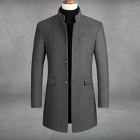 Lucas | Manteau en laine moderne et raffiné à coupe ajustée