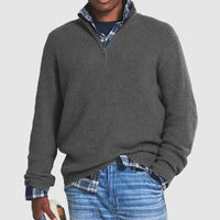 Adrian | Eleganter und bequemer Strickpullover mit Strukturmuster für Herren