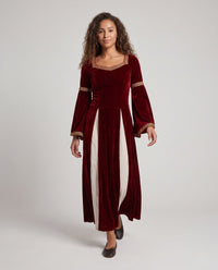 Amelia | Elegante abito in velluto per Halloween dal fascino ispirato al vintage