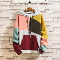 Jack | Vibrant Patchwork Relaxed-Fit Hoodie For Men