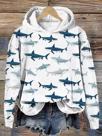 Freja | Sweat à capuche douillet en maille jacquard scandinave