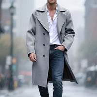 Jack | Trench lungo sartoriale doppiopetto senza tempo
