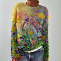 Rosalind | Elegant Floral Knit Sweater