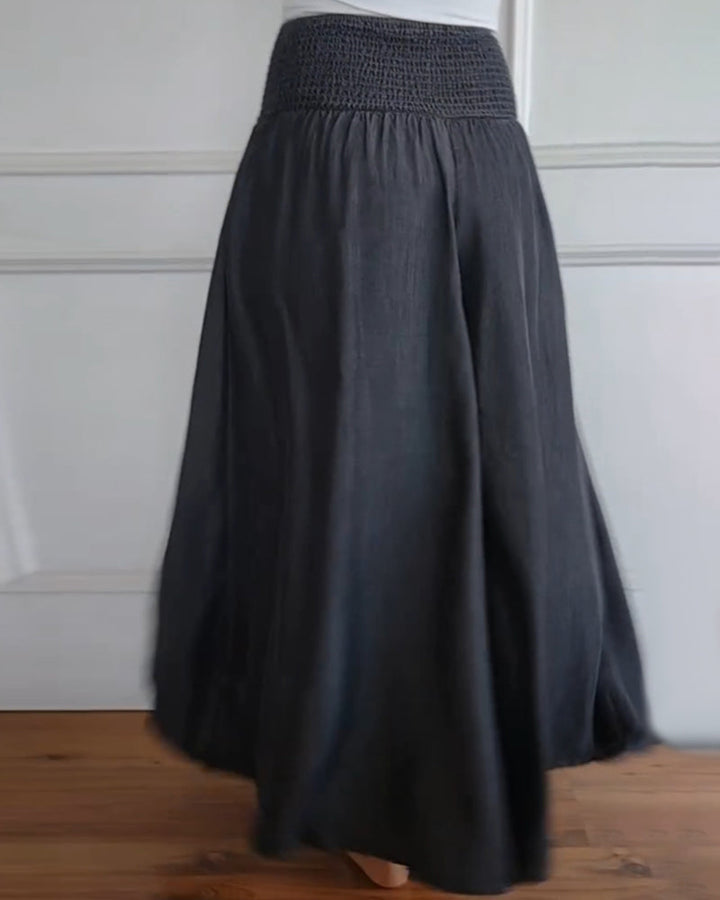 Charlotte | Pantaloni ampi in cotone, classici e raffinati