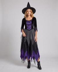 Annabelle | Élégant costume de sorcière enchanteresse et mystérieuse pour Halloween