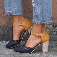 Isabella | Elegant Block Heel Mary Jane Shoes