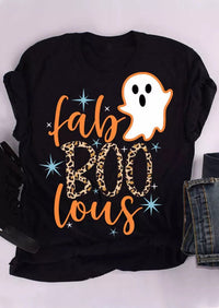 Georgina | T-shirt tendance à motif fantôme pour Halloween