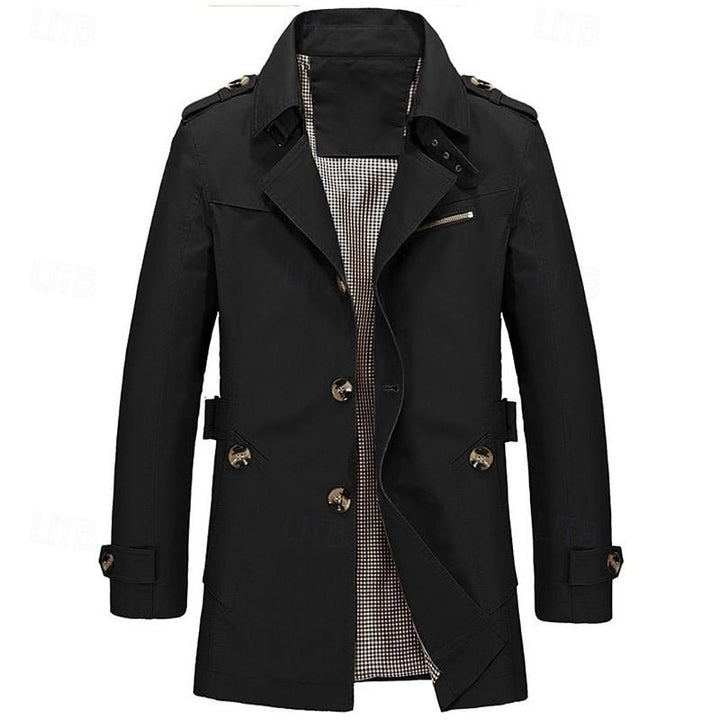 Lenny | Single-Breasted Trench Coat – Timeless Style for Men