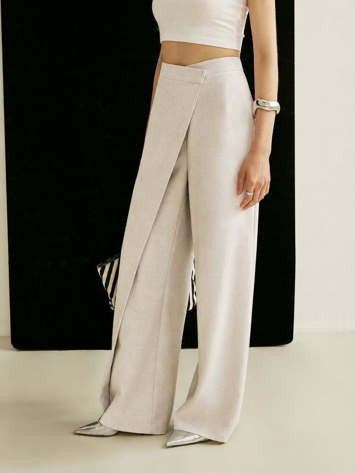 Camila | Elegant And Polished Asymmetric Wrap Pants 3