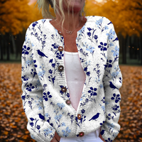 Barbara | Gilet chic et douillet en maille d’automne ouvert sur le devant