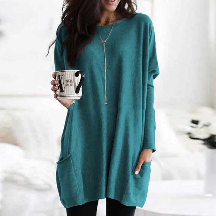 Olivia | Comfortable And Warm oversized pocket tunic top 13