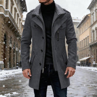 James | Refined Double-Breasted Trench Coat for Men