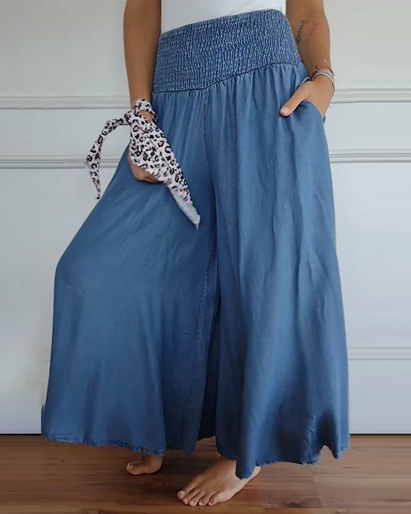Charlotte | Pantaloni ampi in cotone, classici e raffinati