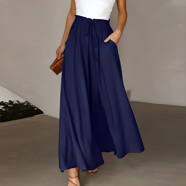 Maya | Pantaloni ampi in cotone, eleganti e versatili