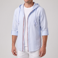Caleb | Leichter, legerer Hoodie aus Leinen
