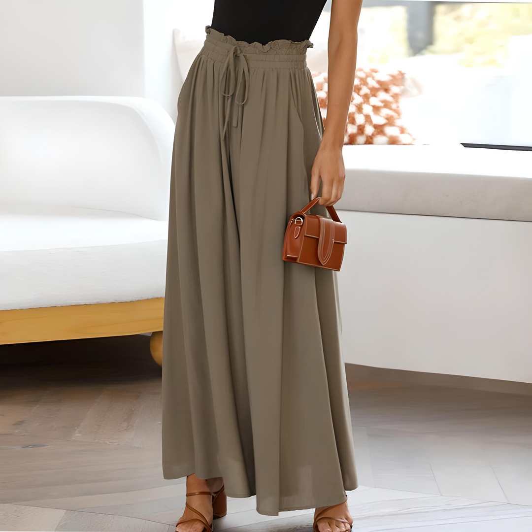 Maya | Pantaloni ampi in cotone, eleganti e versatili