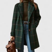 Amelia | Classic And Refined Checkered Wool Coat