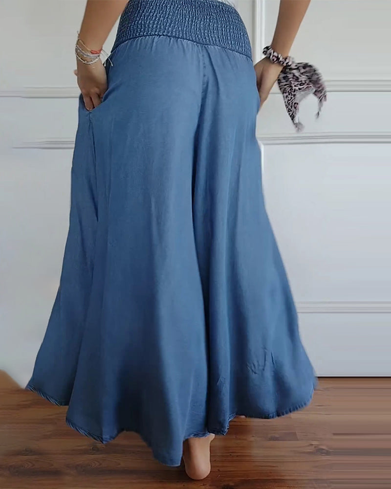 Charlotte | Pantaloni ampi in cotone, classici e raffinati