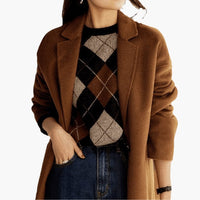 Katja | Pull en maille douillet à rayures rétro